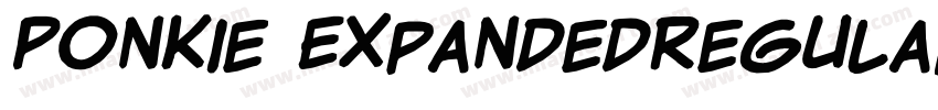 Ponkie ExpandedRegular字体转换